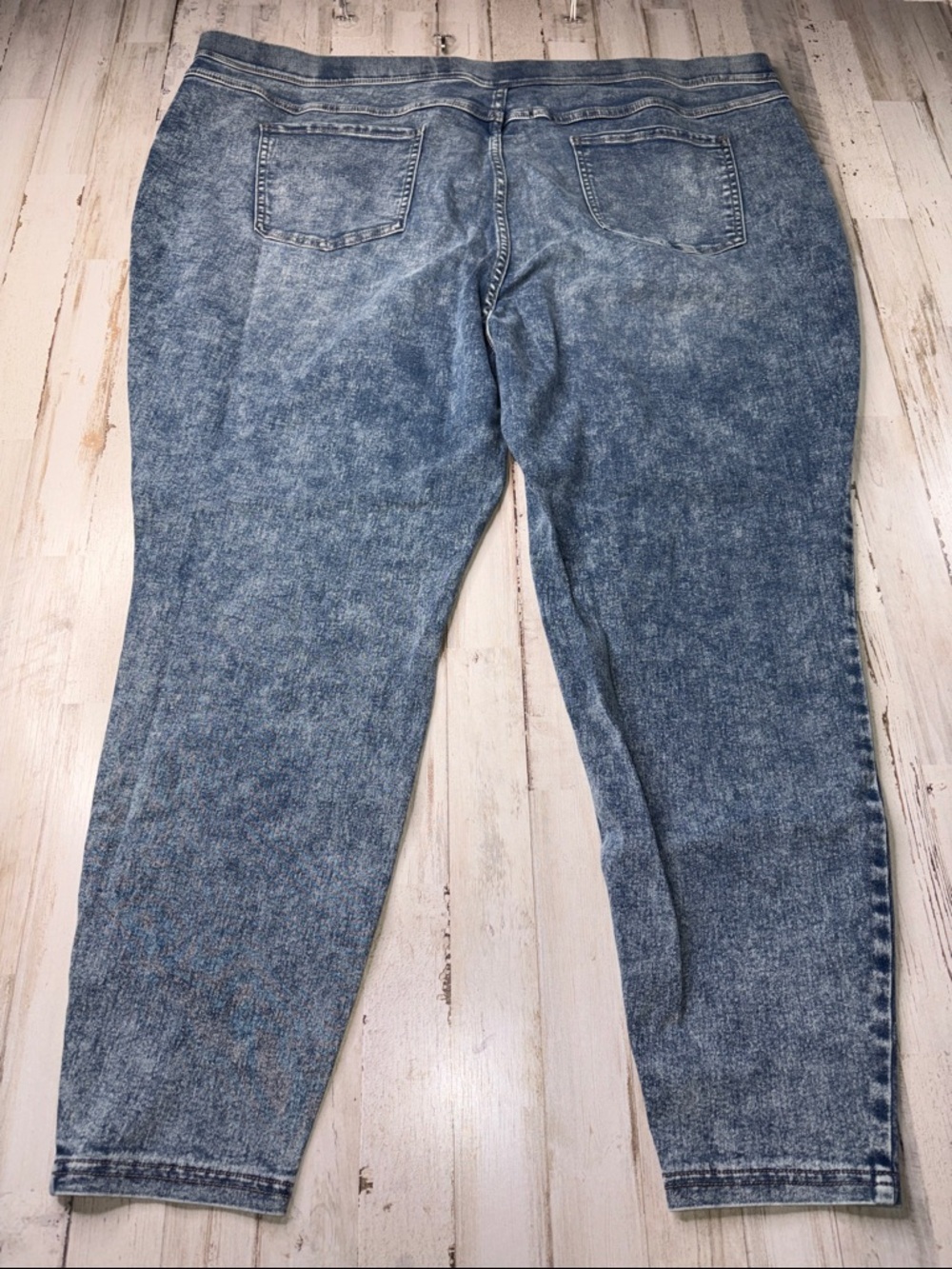 Terra & Sky Medium Blue Stretch Jeggings Sizs 3X (24W-26W) - Picture 10 of 12